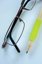 γυαλιά - μολύβι